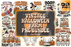 Vintage Halloween Farm Bundle - 300 DPI Product Image 1