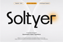 Geometric Corporate Sans Serif Font - Soltyer Product Image 1