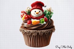 Christmas Cupcake clipart PNG Product Image 1