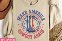 Make America cowboy PNG, 4th Of July Sublimation PNG Product Image 2