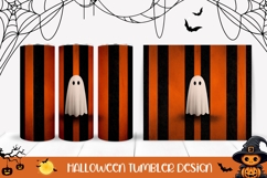 Cartoon Ghost Tumbler Sublimation, Spooky Ghost PNG Product Image 1