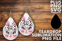 Enchanted Teardrop Earrings Ideas PNG, Easter Bunny Product Image 1