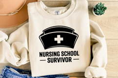 Nursing School Survivor svg | Svg Cut Files | Shirt Svg Product Image 1