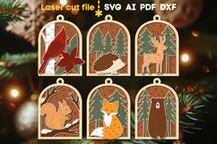 Christmas Tree Toys Bundle SVG laser cut files for Glowforge Product Image 1