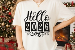 Hello 2026 Svg, New Years Svg, New Years Eve Svg, 2026 Svg. Product Image 2