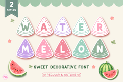 Watermelon Decorative Font Duo Product Image 1