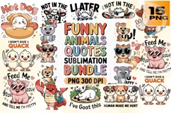 Critter Comebacks Funny Animal Sass PNG Pack Product Image 1