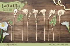 Calla lily bouquet laser cut file | Mothers Day Gift Product Image 1