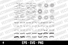 Flourishing decorative elements for retro design. Product Image 1