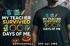 My Teacher Survived 100 Days of Me Pop It PNG Product Image 2