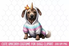Cute Unicorn Costume For Dogs, Unicorn Watercolor Product Image 1