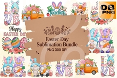 Easter Day Sublimation Bundle PNG - 8 Designs Product Image 1