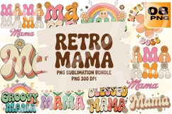 Retro Mama PNG Sublimation Bundle 08 Product Image 1