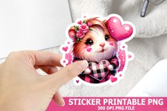 Valentine&#039;s Day Animal Sticker| Valentine&#039;s Day Sticker Product Image 1