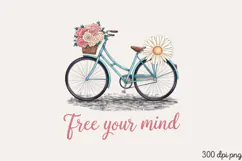 Free your mind PNG, Motivation Sublimation PNG Product Image 1