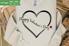 Happy Valentine's Day SVG | Valentine Quote SVG PNG Product Image 2
