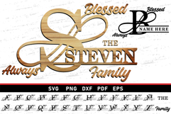 Monogram Flourish Split Letters SVG Bundle Cut Files Product Image 16