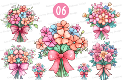 Watercolor Flowers Sublimation , Watercolor Flowers PNG Product Image 1
