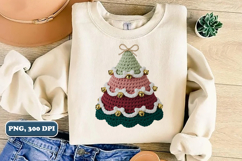 25 Crochet Yarn Christmas Tree PNG Bundle, Christmas tree Product Image 8