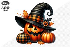 Halloween Pumpkins Sublimation - Clipart PNG Design Product Image 1