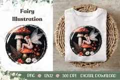 Celestial Forest Illustration PNG, Cartoon Fairy PNG Product Image 1