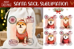 Christmas Dog Santa Sack, Winter Santa Sack Designs Product Image 1