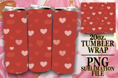 Radiant Thoughts 20oz tumbler wrap, Valentine's Pattern Product Image 1
