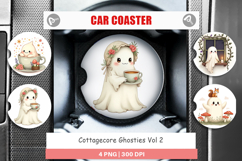 Car Coaster Cottagecore Ghosties Product Image 1