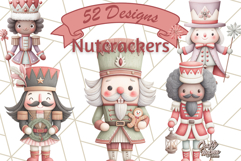 Nutcracker Clipart, Festive Holiday Toy Soldier PNG Art Product Image 1