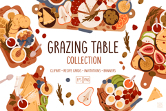 Grazing Table Collection | Clipart, Recipe Cards Product Image 1