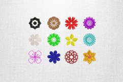 Multi Floral Elements Embroidery Design File Product Image 1