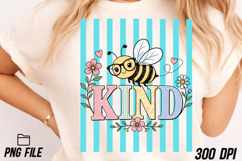 Be Kind Bee Preppy Striped PNG Product Image 1