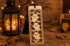 Halloween Bookmark Laser Cut SVG File, Halloween Laser Cut Product Image 1