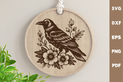 Raven Design, Cutting board, Laser cut, Cricut svg Product Image 1