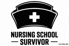 Nursing school survivor Svg | Nurse Svg | Svg Cut Files Product Image 1