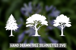 3 Trees Silhouettes SVG, Trees Cut File, Tree Vinyl Decal Product Image 1