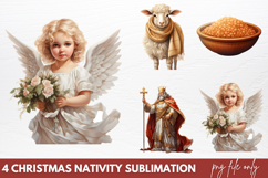 Christmas Nativity Sets Clipart PNG Product Image 1