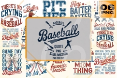 Baseball Quote Sublimation PNG Bundle Product Image 1