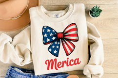 Merica Bow svg | 4th of july Svg | Shirt Svg Product Image 2