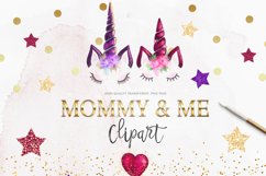 Unicorns Clipart Set, Unicorn Faces Product Image 1
