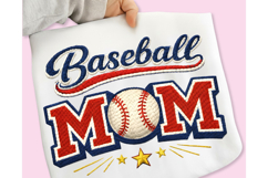 Baseball PNG, faux yarn Baseball Mom PNG, Crochet Baseball Product Image 1