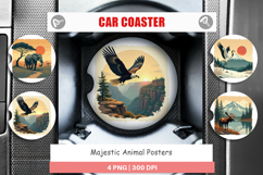 Car Coaster Majestic Animal Posters Product Image 1