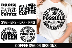 Coffee SVG Design - All I Need Is Coffee And Mascara Product Image 1