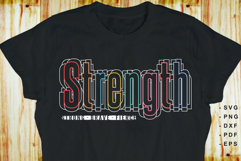 Strength Strong Brave Fierce SVG, Motivational Quotes Shirt Product Image 1