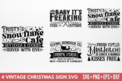 Vintage Christmas Sign SVG Product Image 1