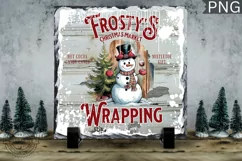 Frostys Christmas Market,Christmas Vintage Sign Sublimation Product Image 1