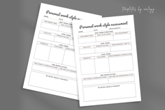 Personal Work Style Assessment Planner Template Product Image 1