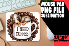 WHIMSICAL DESK PAD PLAYFUL MAGIC, Coffee Dog Product Image 1