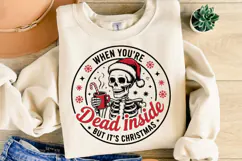 Dead Inside But It's Christmas Svg | Christmas | Shirt Svg Product Image 2