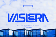 Vaslera - Futuristic Tech Sans Serif Font Product Image 1